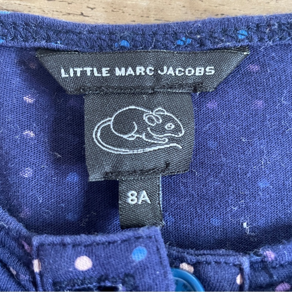 Little Marc Jacobs blue dot dress 8 - Picture 3 of 4